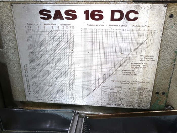 Tornos SAS-16-DC Multiple Spindle Automatic Bar Machine