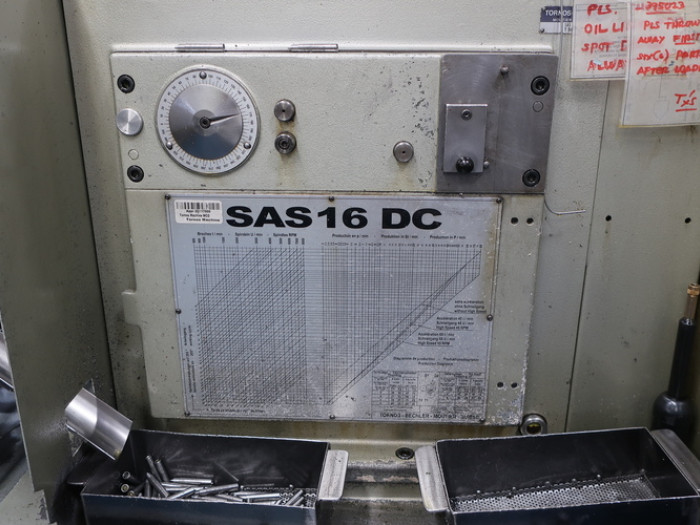 Tornos SAS-16-DC Multiple Spindle Automatic Bar Machine