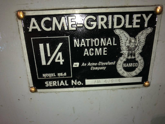 Acme-Gridley 1-1/4" RB-8