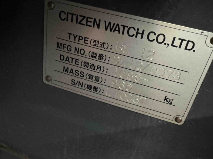 Citizen BL-12 CNC Swiss Style