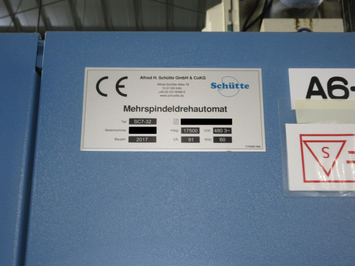 Schutte SC7-32 CNC Multi-Spindle
