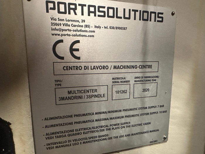 Porta Solutions MULTICENTER 3 SPINDLE