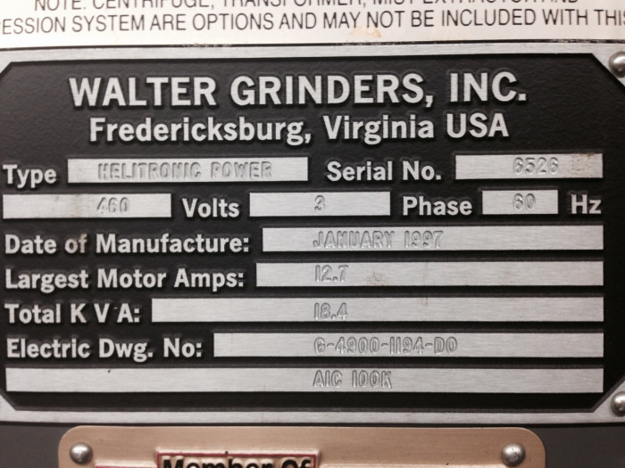 Walter Helitronic Power 400 CNC Grinder