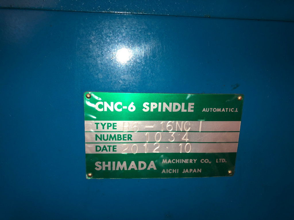 HT　MASCHINE STUDIO Shimada B6-16NC T -- CNC Multi-Spindle Screw Machine | Used